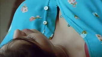 Heated, Seductive, Homely Aunty Showed Her Girlfriend With Her Boobs.