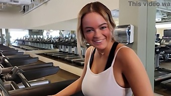 Alexis Kay'S Big Natural Tits Steal The Show In A Gym Pickup And Creampie
