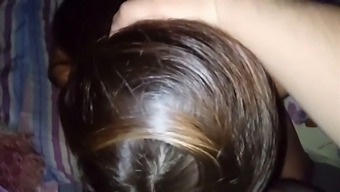 Wife Gets Double The Pleasure While Husband Works