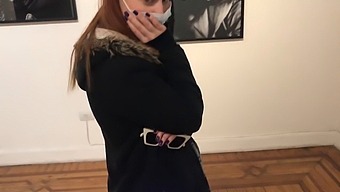 Indulge In Some Solo Play With A Vibrator In A Gallery Setting