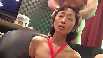 Japanese Girl Miyuki Bound And Degraded On Sofa During Adult Video Shoot At Hotel