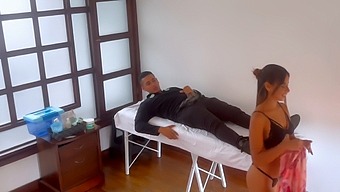 Amateur Massage Leads To Intense Facial And Breast Cumshot