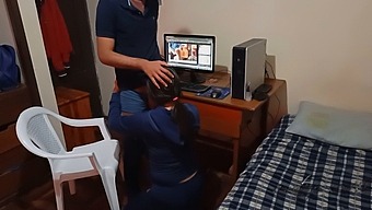 Surprised By The Maid: Unexpected Encounter With A Maid Leads To Mutual Masturbation