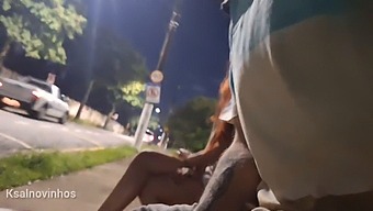 A Daring Handjob Near A Bus Stop With A Stunning Unknown Person