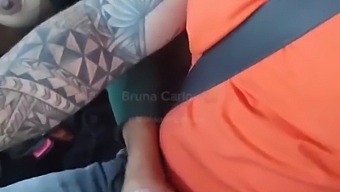 Blonde Babe Gets Creamed While Car-Fucked