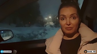 Public Sex In A Car With Russian Beauty