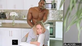 African American Stud Gives Her A Handjob And Facial After Cheating With His Roommate