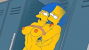 Sexy Housewife Marge Enjoys Streams Of Hot Sperm In All Her Holes