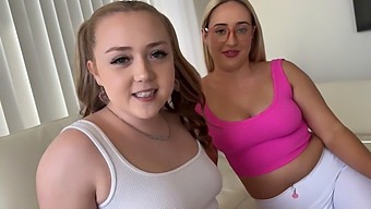 Step Sisters With Voluptuous Derrieres Indulge In A Steamy Encounter With Their Stepbrother