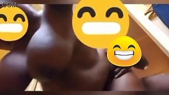 Elderly Ebony Woman Struggles With Unmanageable Breast Movement During Anal Sex