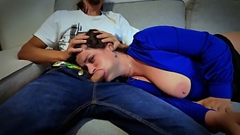 Stepson'S Passionate Encounter With Stepmom'S Big Natural Tits And Mouth!