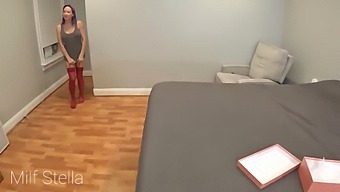 Stepson Presents Mature Stepmom With Valentine'S Day Lingerie In Amateur Video