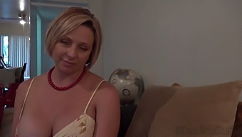 Beautiful Blonde Milf Brianna Beach Shares Her Stepson’s Secret Desire For Masturbation.