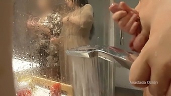 My Pervert Step Family: Step Mom Comes In While I Am Taking A Shower.